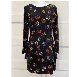 Steven Alan Julieta Peplum Dress in Black Floral